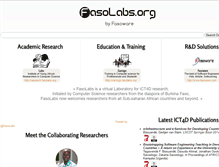 Tablet Screenshot of fasolabs.org